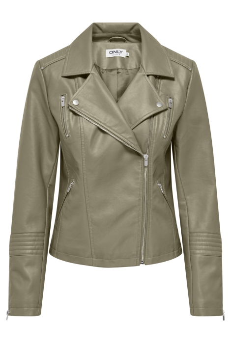 Only onlgemma faux leather biker otw noo